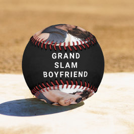 Pelota De Béisbol Mejor Novio en la foto negra