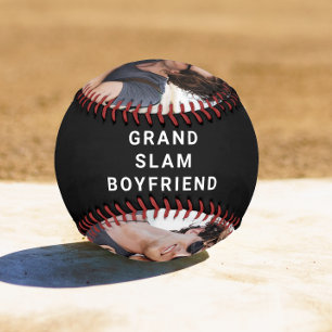 Pelota De Béisbol Mejor Novio en la foto negra