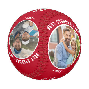 Pelota De Béisbol Mejor Padrastro de Todos los Tiempos 4 Fotos Día d