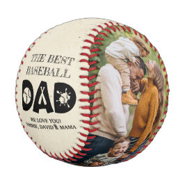 Pelota De Béisbol Mejor Papá De Béisbol Crea Tu Propia Foto De Béisb