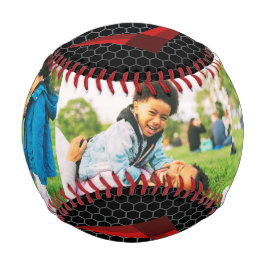 Pelota De Béisbol Mejor papá de familia de Collage de fotos de Guay