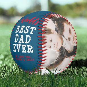 Pelota De Béisbol Mejor Papá del Mundo 3 Fotografía Collage Recuerdo