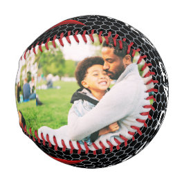 Pelota De Béisbol Mejor Papá del Mundo Collage de Fotos Familiares