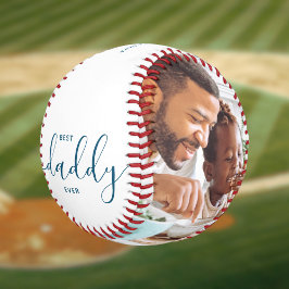 Pelota De Béisbol Mejor Papá del Mundo Texto Personalizado Foto Rega