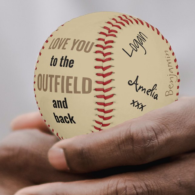 Pelota De Béisbol Mejor Papá Firmado Foto Cream Black Gold (Subido por el creador)