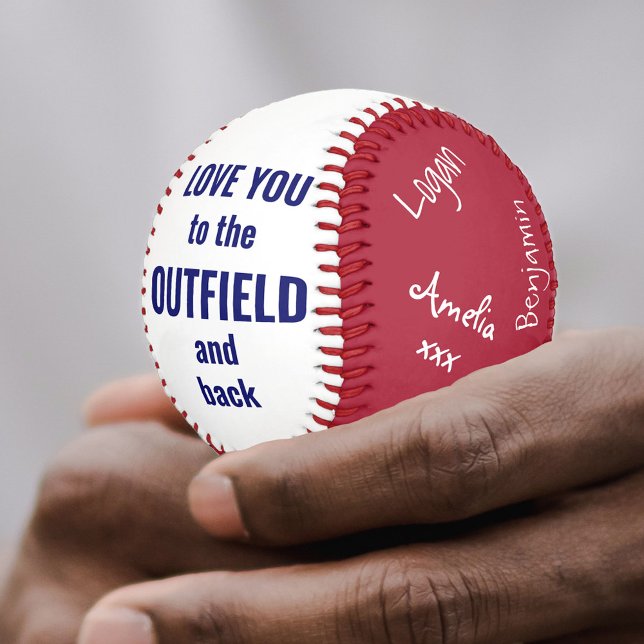Pelota De Béisbol Mejor Papá Firmado Foto De Béisbol Azul Blanco Roj (Subido por el creador)