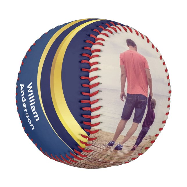 Pelota De Béisbol Mejor Papá, foto del Personalizado del Día del Pad (Angular)
