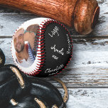 Pelota De Béisbol Mejor Papá Nunca Negro 2 Foto Firmada Béisbol<br><div class="desc">Crea tu propio béisbol firmado para el mejor papá de la historia para el día del padre o cualquier otra ocasión. La plantilla de fotos está lista para que subas 2 imágenes, que se muestran en formato retrato oval. También se pueden sumar hasta 4 firmas, cada una de las cuales...</div>