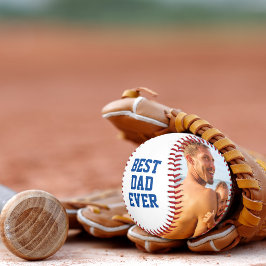 Pelota De Béisbol Mejor Papá Nunca Patriótico Rojo Azul Azul Azul