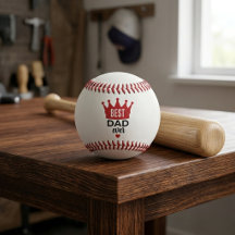 Mejor Papá Personalizado Imagen Béisbol
