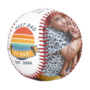 Pelota De Béisbol Mejor Papá Por Par Fathers Day Niños Foto Personal