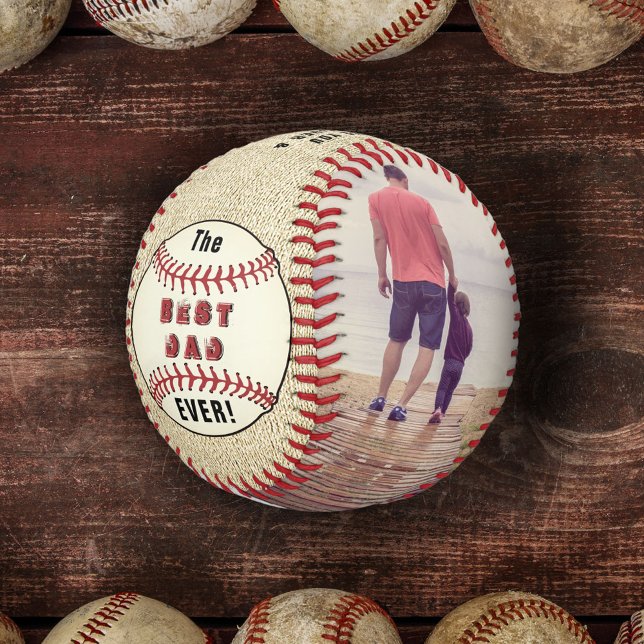 Pelota De Béisbol Mejor Papá Rústico Del Año 2 Collage de fotos (Subido por el creador)