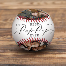 Pelota De Béisbol Mejor Pop Guión de Guión del Día del Padre Collage