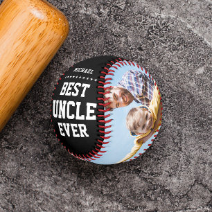 Pelota De Béisbol MEJOR TÍO NUNCA Moderno Mensaje De Nombre De Guay