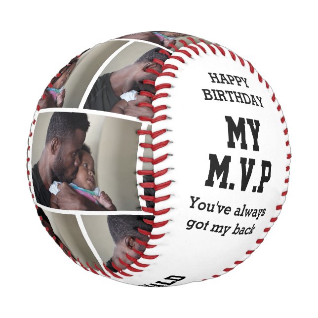 Pelota De Béisbol Mi foto personalizada de MVP (Angular)