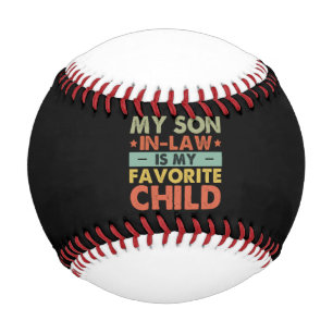Pelota De Béisbol Mi Hijo De Derecho Es Mi Familia Alegre Favorita