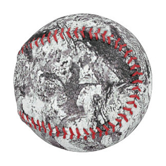 Pelota De Béisbol Mirada de Marble Gris