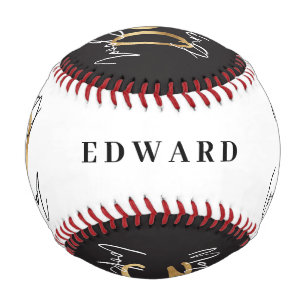 Pelota De Béisbol Moda moderna de 30 años en negro y oro