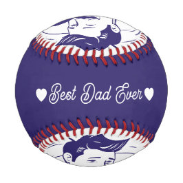 Pelota De Béisbol Modern Personalized Photo And Text on