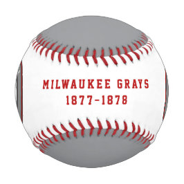 Pelota De Béisbol Modern Vintage Milwaukee Grays Tributo