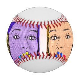 Pelota De Béisbol Moderno y colorido