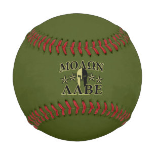 Pelota De Béisbol Molon Labe Spartan Helmet 5 estrellas