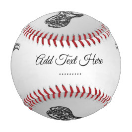 Pelota De Béisbol Monograma de guitarra eléctrica