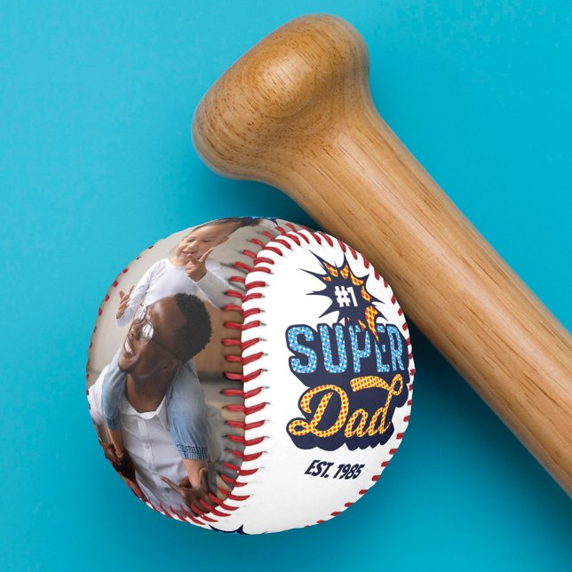 Pelota De Béisbol Monograma de historietas superhéroes #1 de superpa (Subido por el creador)