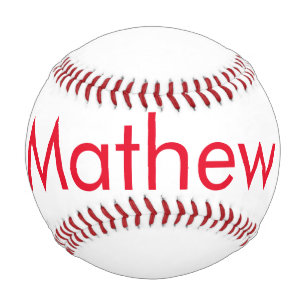 Pelota De Béisbol monograma de letra inicial simple añade tu nombre 