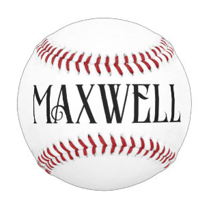 Pelota De Béisbol Monograma de tipografía moderna negrita negra