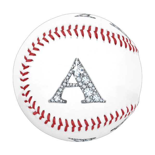 Pelota De Béisbol Monograma falso "diamante" (Anverso izquierdo)