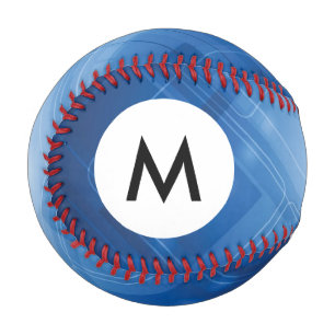 Pelota De Béisbol Monograma Fondo de alta tecnología azul oscuro