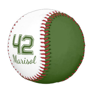 Pelota De Béisbol Monograma número jugador
