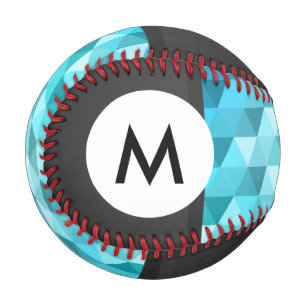 Pelota De Béisbol Monograma Resumen de la pauta de mosaico