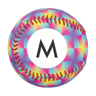 Pelota De Béisbol Monograma Resumen mosaico vector cuadrado