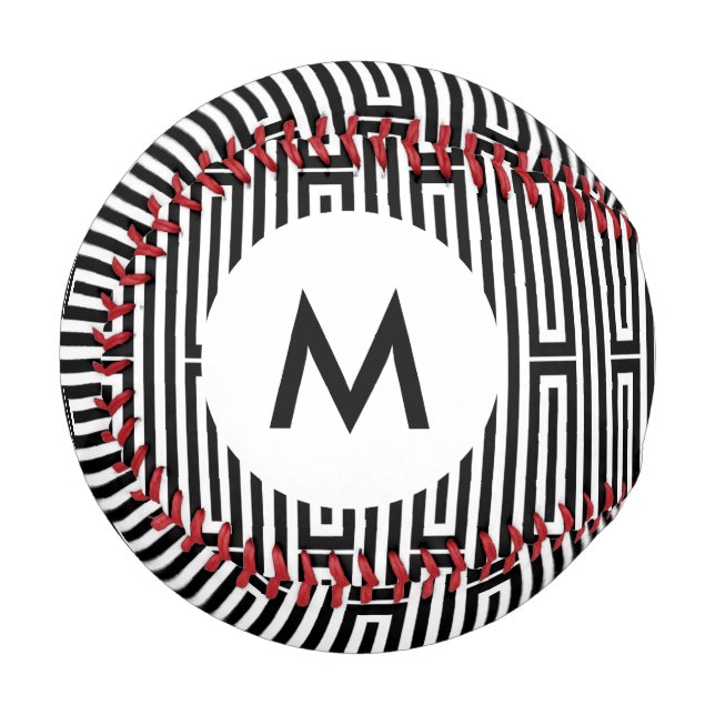 Pelota De Béisbol Monograma Resumen Origen étnico (Anverso izquierdo)