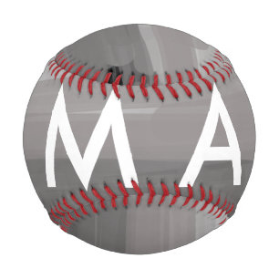 Pelota De Béisbol Monograma simple añada su letra de nombre man mini