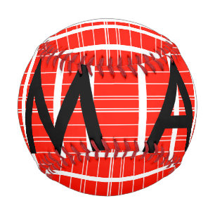 Pelota De Béisbol Monograma simple añada su letra de nombre man mini