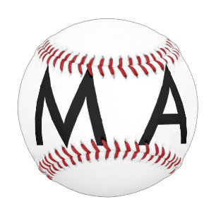 Pelota De Béisbol Monograma simple añade tu letra nombre hombre mini