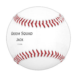 Pelota De Béisbol monograma simple personalizado añade tu nombre bod