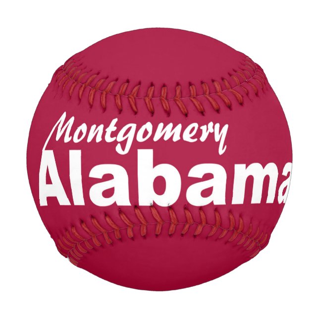 Pelota De Béisbol Montgomery, Béisbol de Alabama (Anverso)