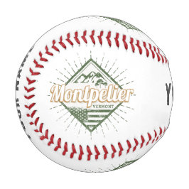 Pelota De Béisbol Montpelier Vermont City Estados Unidos
