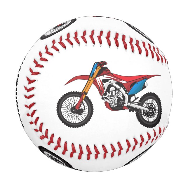 Pelota De Béisbol Moto de moto de tierra roja (Anverso izquierdo)