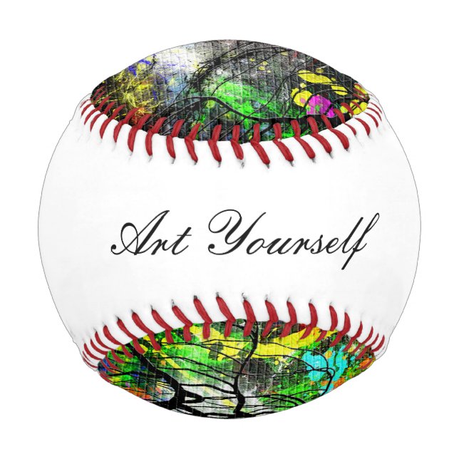 Pelota De Béisbol Muro de ladrillo del graffiti (Reverso)