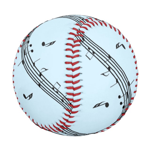 Pelota De Béisbol Música Climactic G Clef Blue (Angular)
