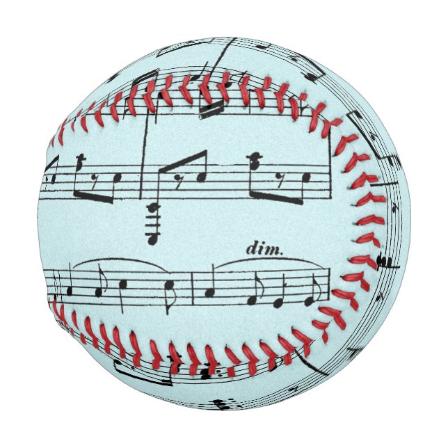 Pelota De Béisbol Música de hoja azul (Anverso derecho)