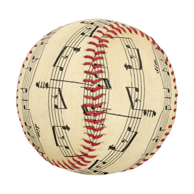 Pelota De Béisbol Música de hojas antiguas (Angular)
