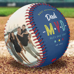 Pelota De Béisbol MVD - 'Padre Más Valioso' Recuerdo personalizado d<br><div class="desc">Los padres no pueden ser reemplazados, así que celebre a su MVD con un regalo único que habla por sí solo: una pelota de béisbol personalizada del padre más valioso. Personalízala con fotos, año y colores para crear un recuerdo memorable de tu amor. ¡Perfecto para el Día del Padre, cumpleaños...</div>