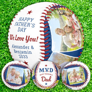 Pelota De Béisbol MVD - Papá más valioso - Foto Personalizado 2