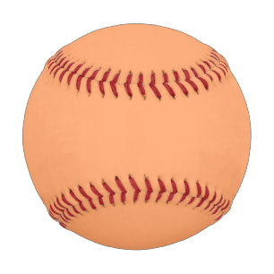 Pelota De Béisbol Naranja de papel plano de color sólido